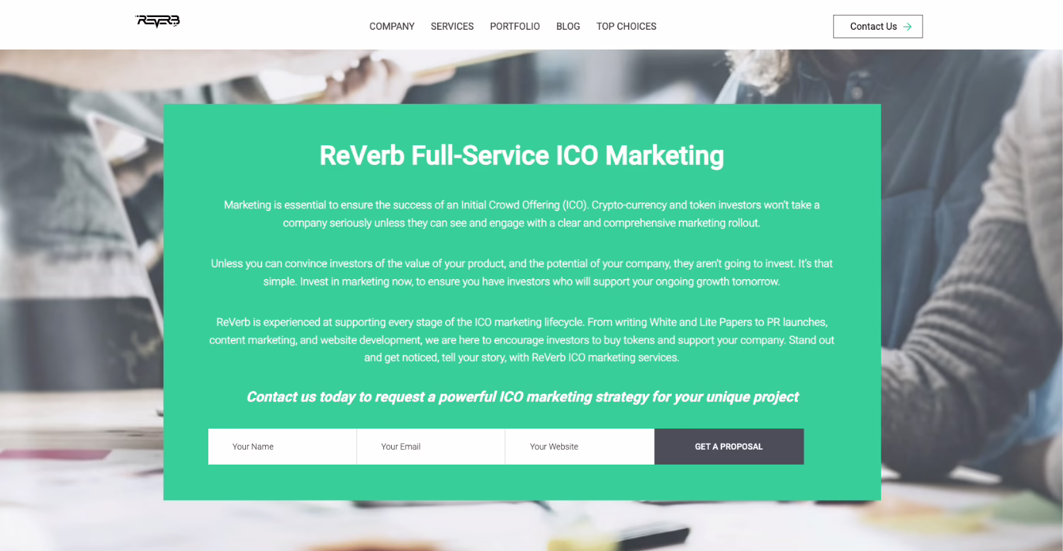 ReverbICO - One of the Best ICO Marketing Companies