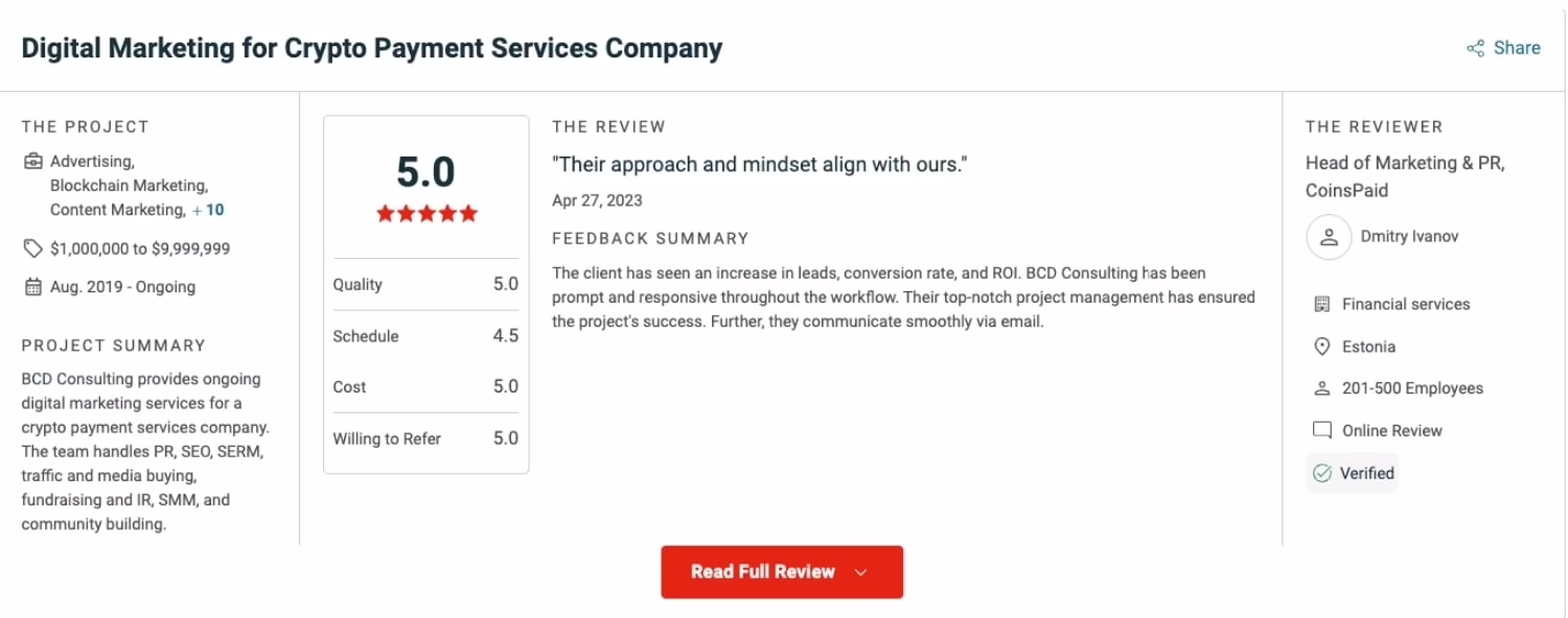 BDC Consulting review