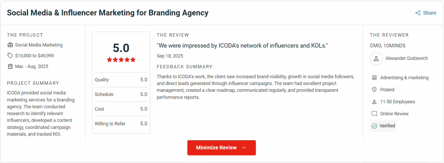 ICODA feedback