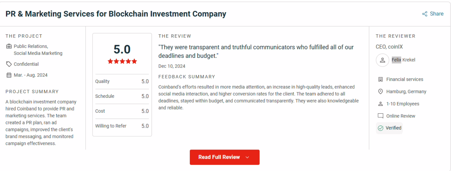 Coinband - feedback