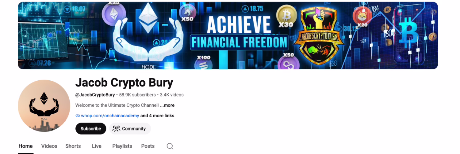 Jacob Crypto Bury - Best Channel to Learn About Emerging Opportunities