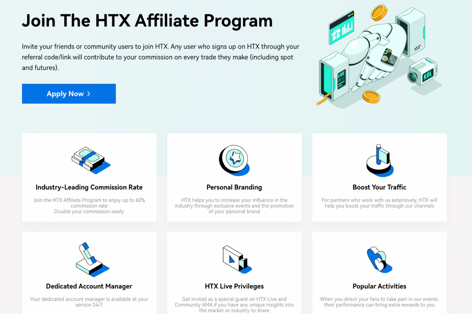 HTX (Huobi) Affiliate Program
- top crypto affiliate programs