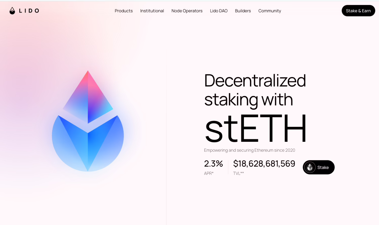 One of the best crypto staking platforms - Lido Finance