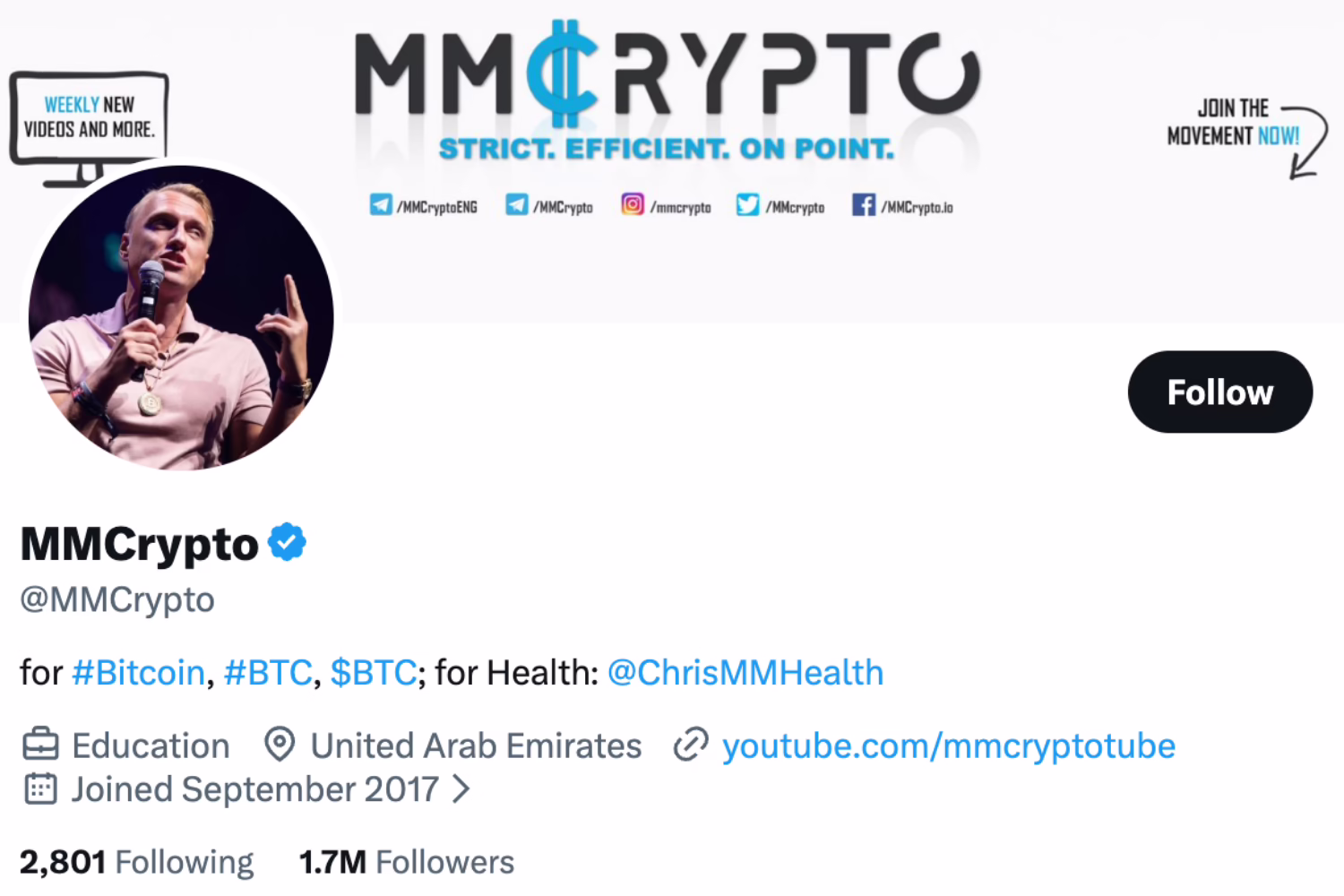 MMCrypto - one of the top crypto traders