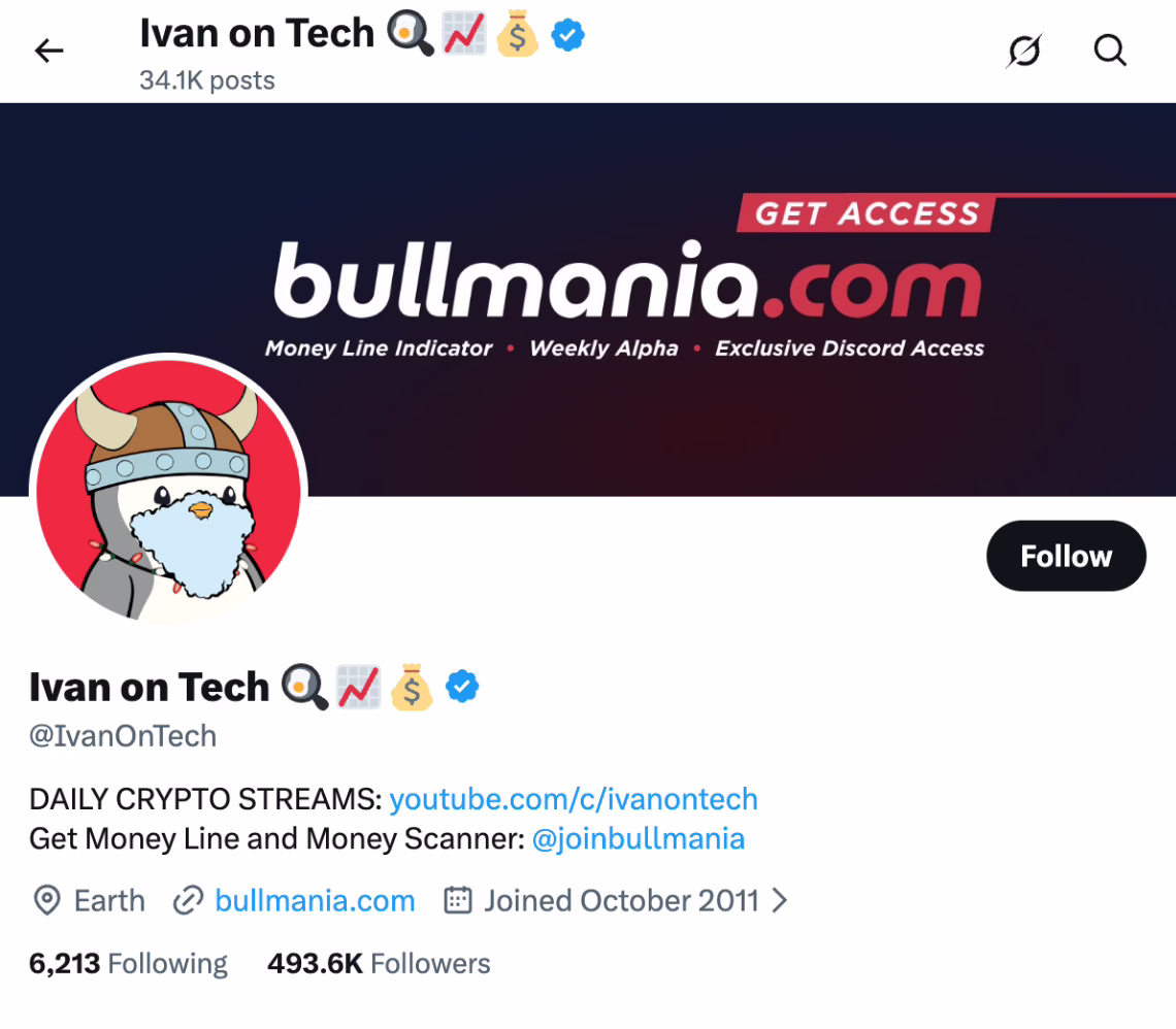 Ivan on Tech Building Moralis -Top NFT Influencers on Twitter