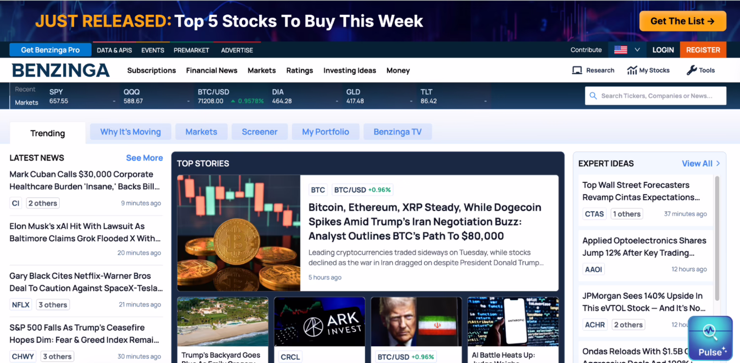 Top Crypto Guest Posting Blogs - benzinga.com